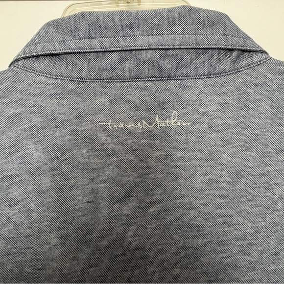 TravisMathew Women’s She Classy Ladies Golf Polo Shirt Heather Vintage Indigo XL - Picture 9 of 9